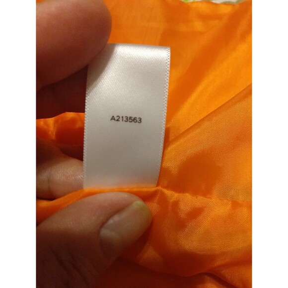 Susan Graver Orange Satin Floral 3/4 Sleeve Blazer Jacket‎ Size M - Picture 8 of 8